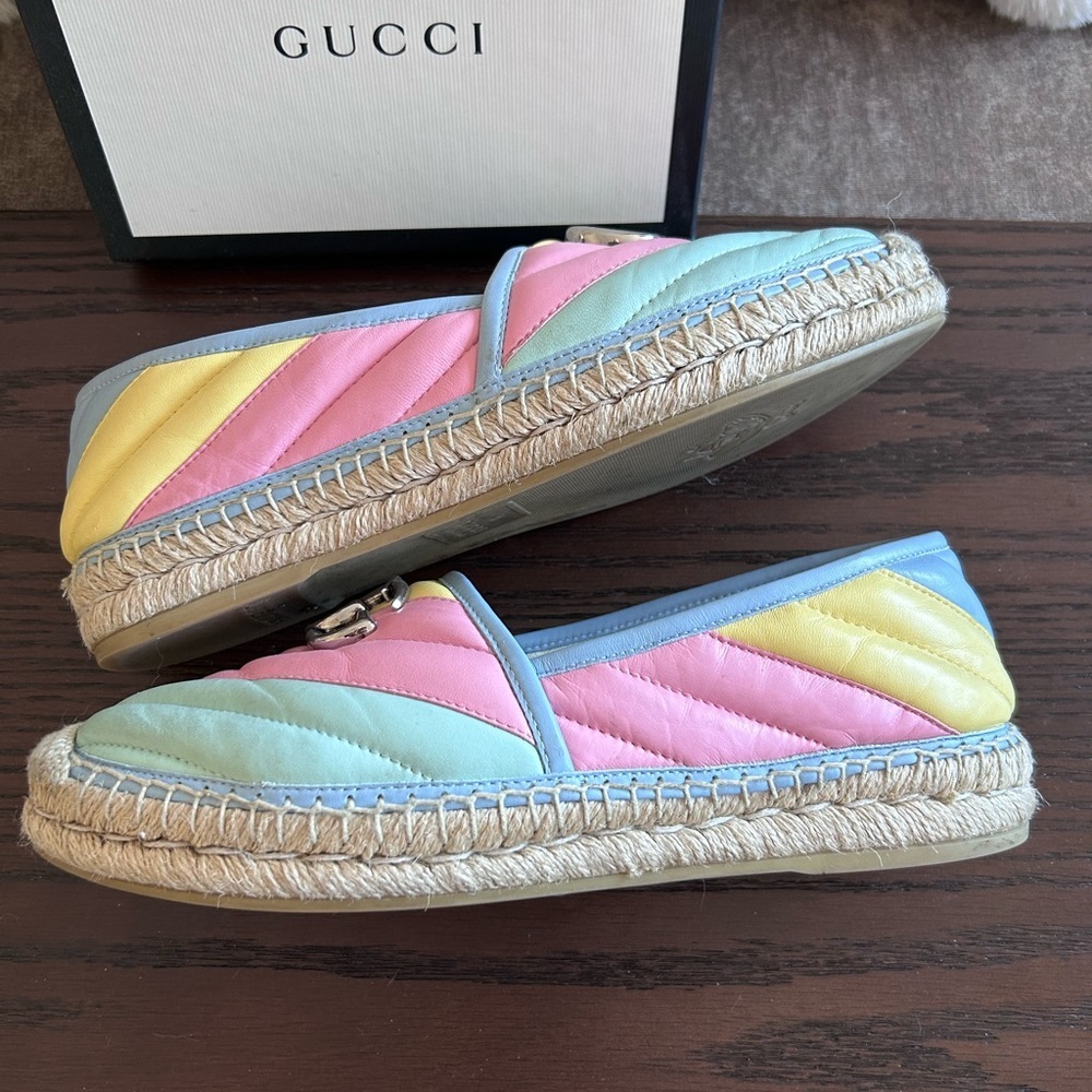 Gucci GG Marmont Pastel Espadrilles - Picture 6 of 11
